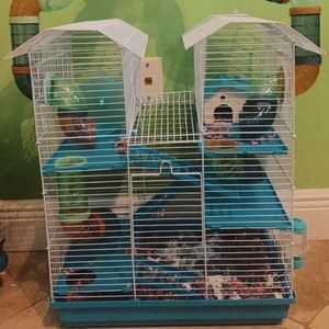 Large 4 story twin tower hamster home (hamster cage)